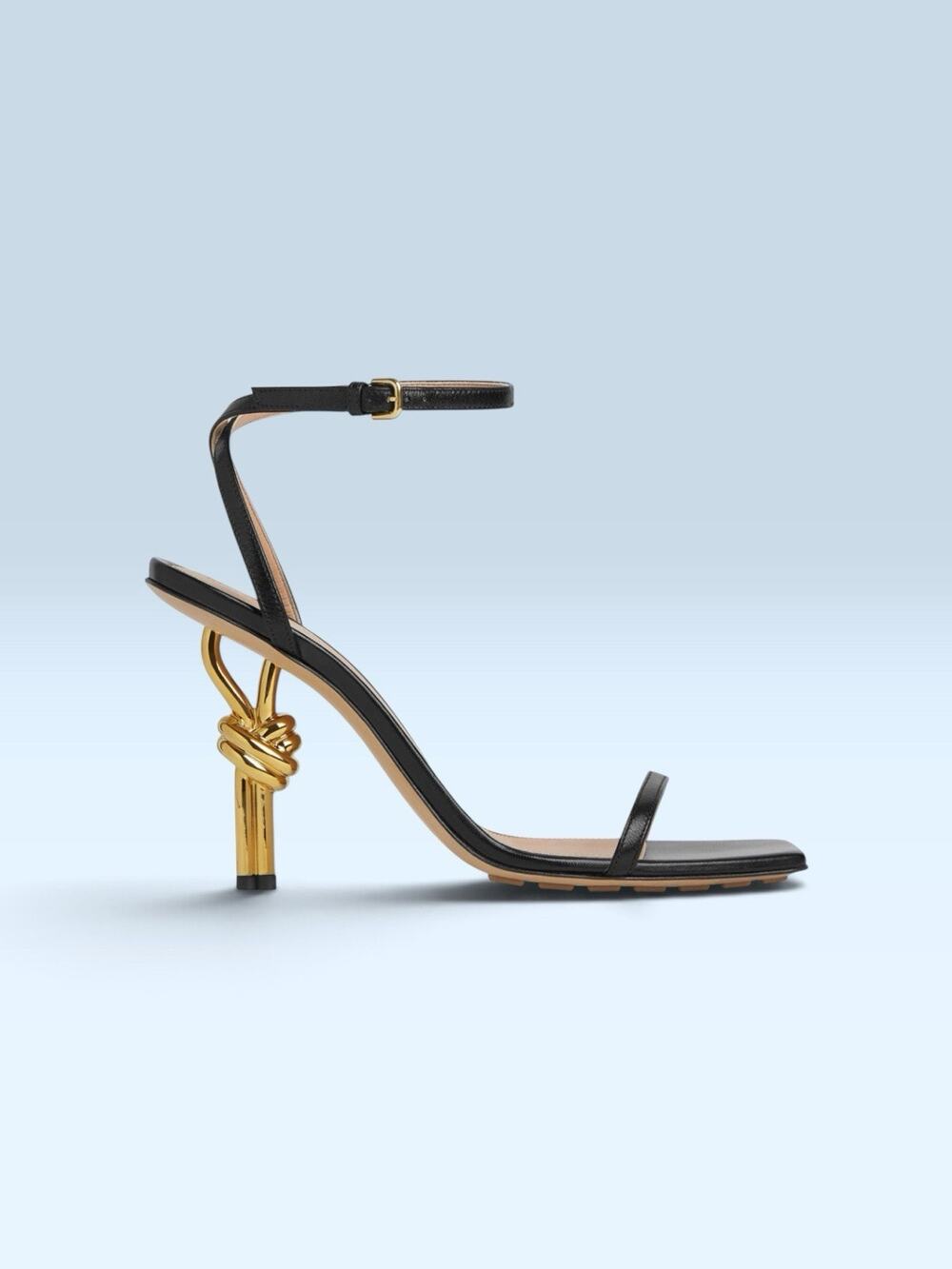 Fashion Nova Ready or Knot Heeled Sandals Black Size 9